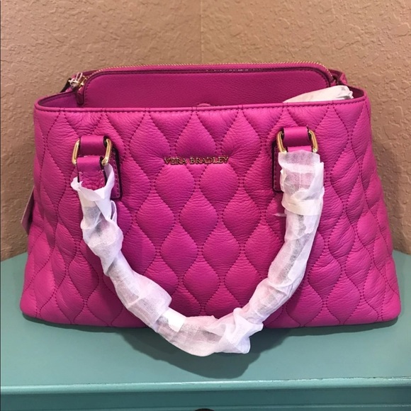 Vera Bradley Handbags - Vera Bradley Sycamore Leather Emma Satchel